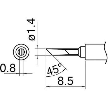KN型烙铁头HAKKO白光T30-KN（10 件）